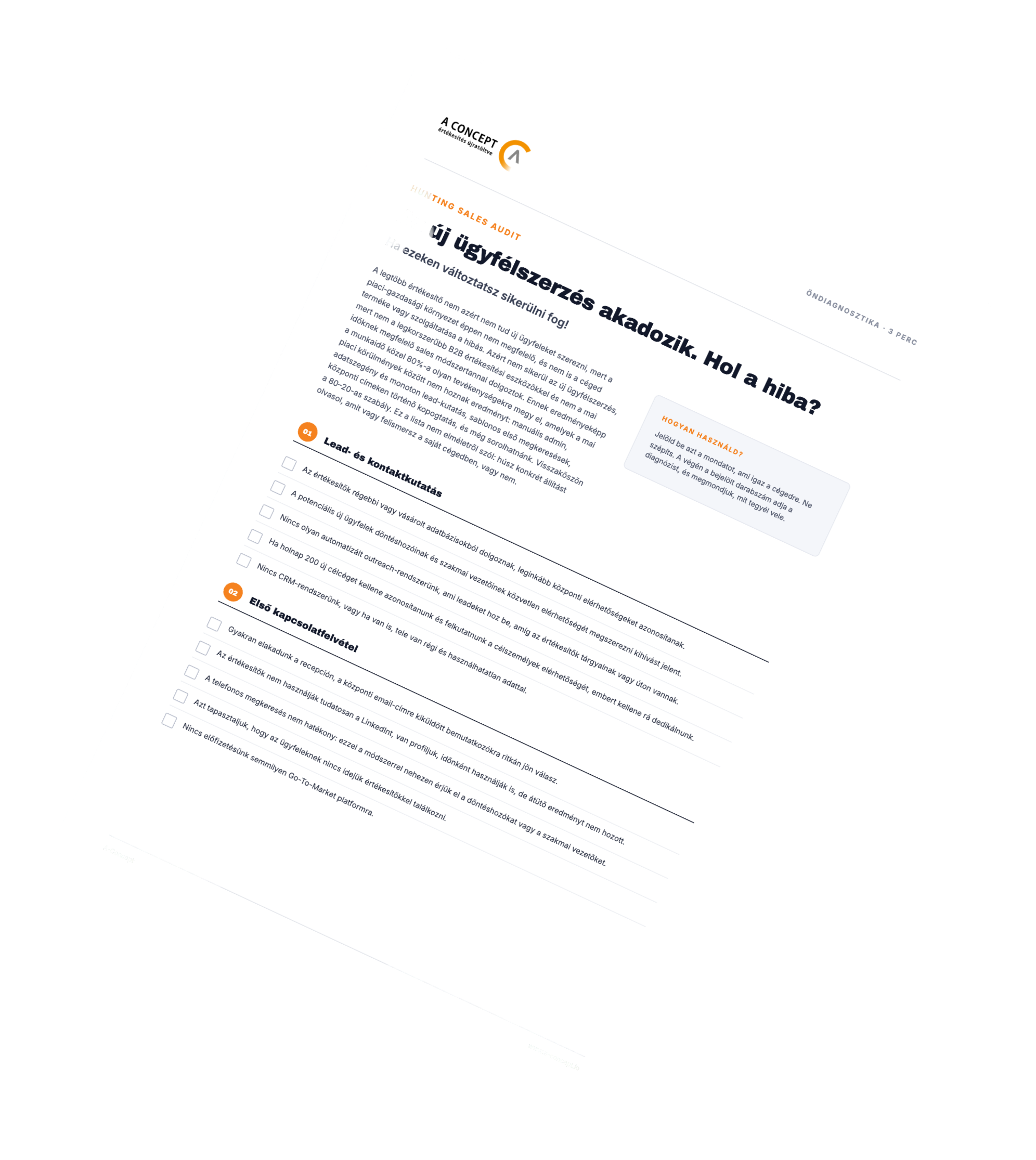 Sales Hunter Audit Checklist