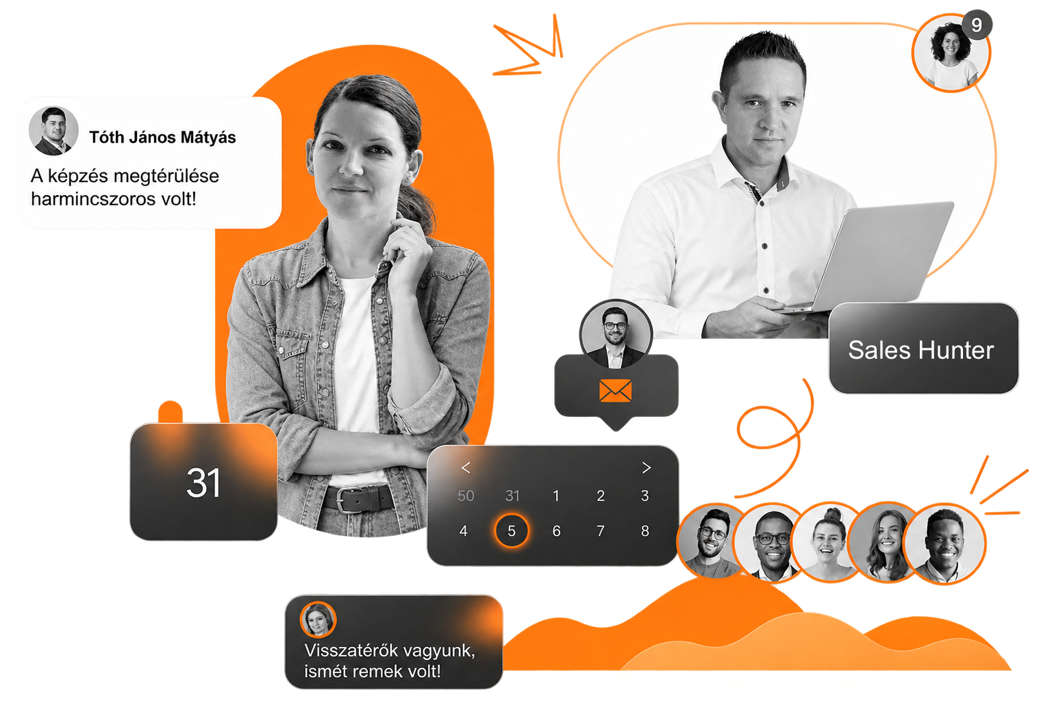 B2B sales csapat pipeline-építés és ügyfélszerzés közben