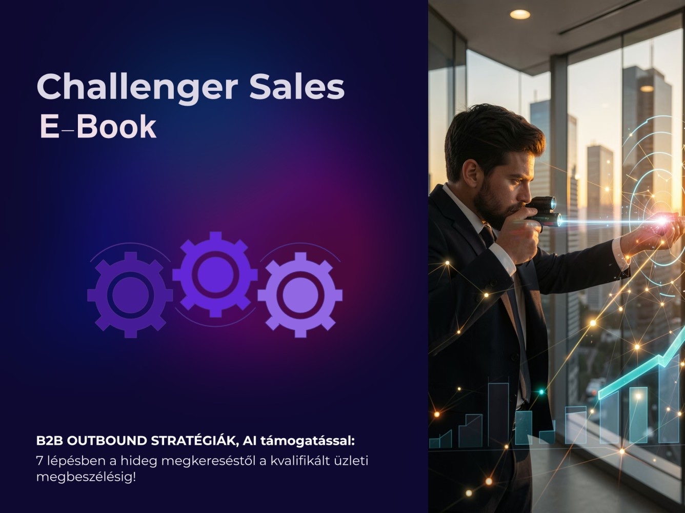 Challenger Sales e-book – B2B outbound stratégiák AI-támogatással