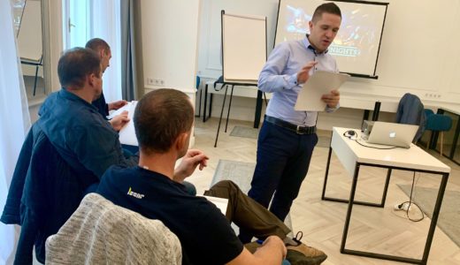 Sales Hunter tréning közben